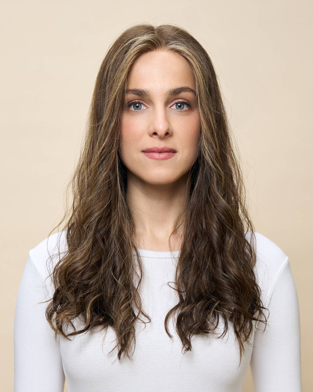Light Brown 22" wavy wig