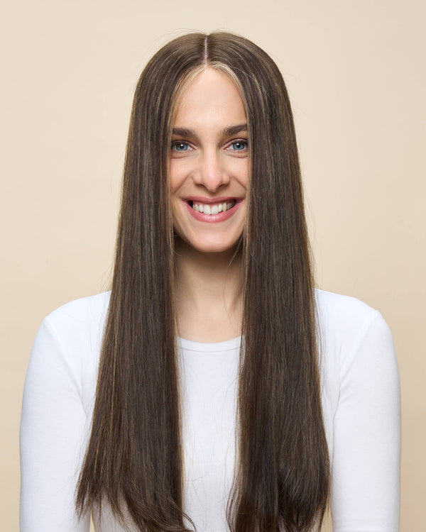 Light Brown 22" straight wig