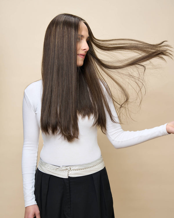 Light Brown 22" straight wig — side2