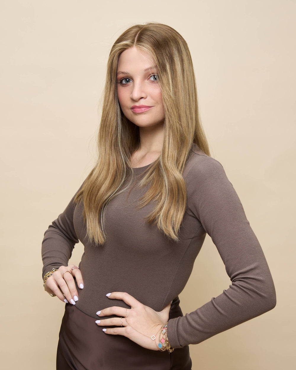 Sunkissed Blonde 18" straight wig
