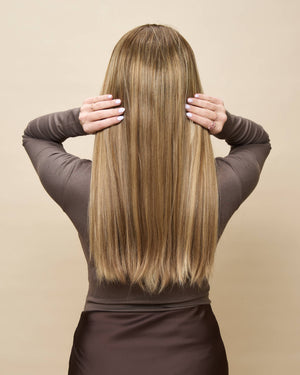 Sunkissed Blonde 22" straight wig — side