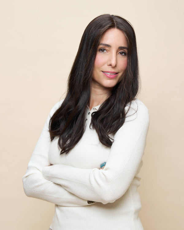 Dark Brown 18" straight wig — front