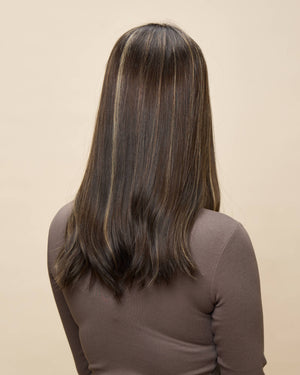 Light Brown 18" straight wig — back1