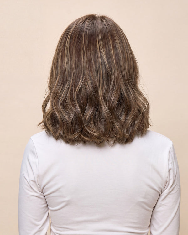 Light Brown 13" straight wig — back